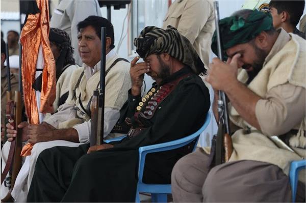 آئین استقبال از پیکرهای مطهر 35 شهید تازه تفحص شده در پایانه مرزی شهید سلیمانی مرز مهران - 5 مهر ماه 1403 22