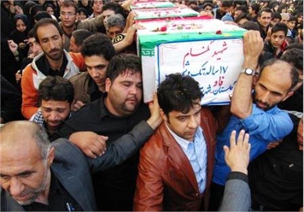 مراسم تشییع شهدای گمنام در گالیکش