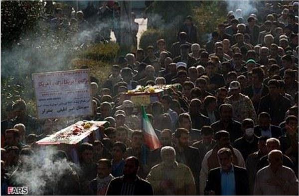 تشییع سه شهید گمنام در شهرستان بندر گز