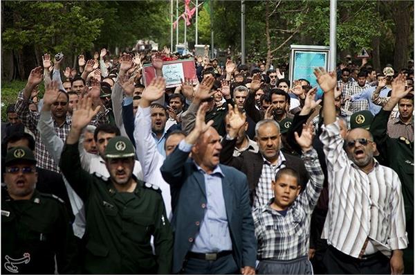 تشییع و خاکسپاری شهید گمنام در کرمانشاه 4