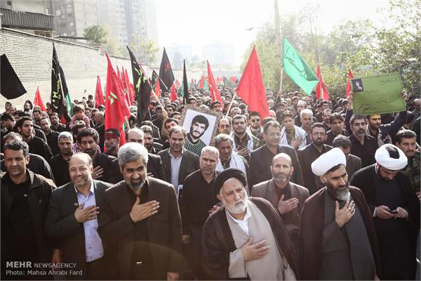 مراسم تشییع دو شهید گمنام در دانشگاه مالک اشتر 14