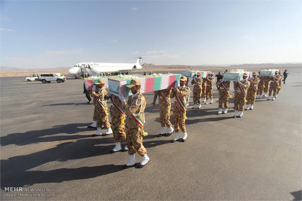 تشییع پیکر چهار شهید گمنام در بیرجند 1