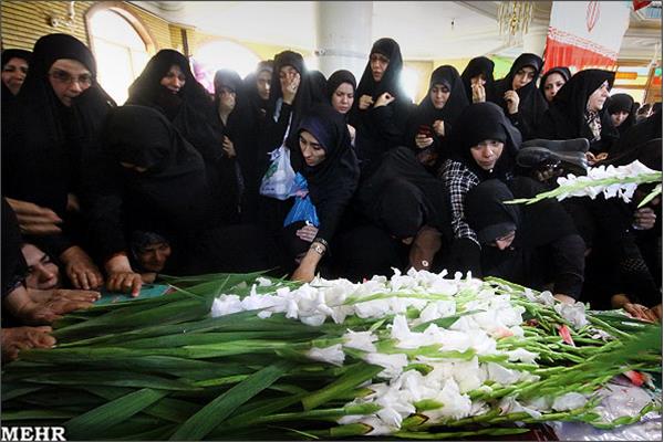 تشییع و خاکسپاری دو شهید گمنام در دانشگاه علامه طباطبایی