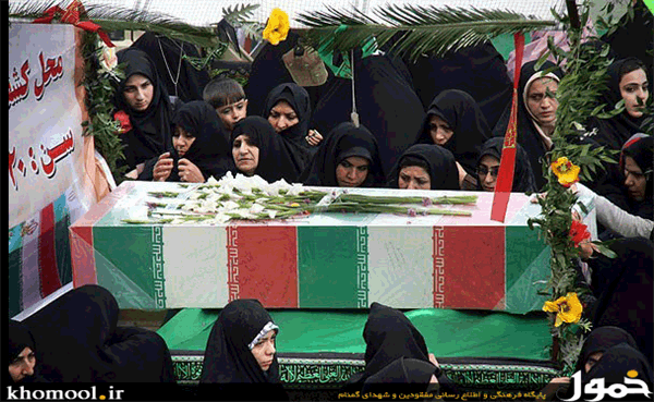 تشییع 11شهید گمنام در اردبیل