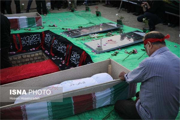 تشییع پیکر مطهر دو شهید گمنام در شاندیز 13