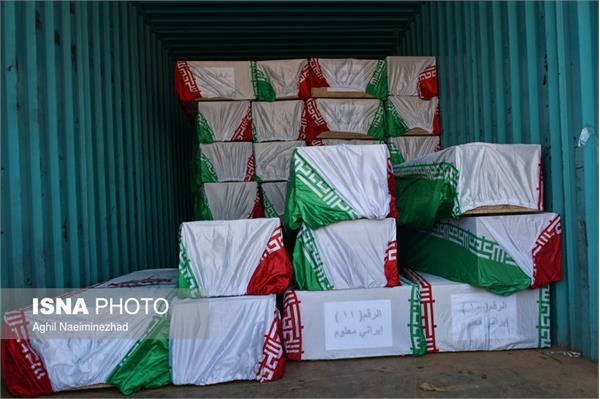 استقبال از پیکر ۵۵ شهید تازه تفحص شده دوران دفاع مقدس در مرز شلمچه 16