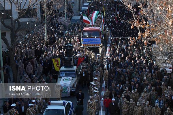 آیین استقبال از۲۰ شهید گمنام در سنندج 6