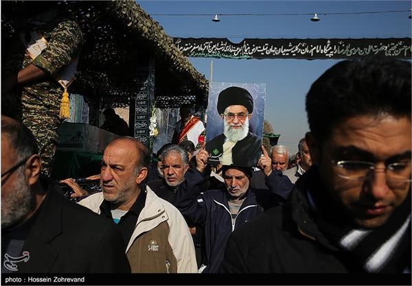 تشییع دو شهید گمنام در محله خراسان تهران 15