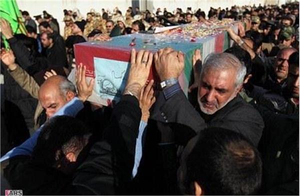 تشییع شهدای گمنام در ستاد نیروی هوایی سپاه