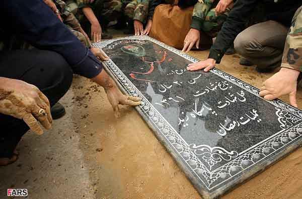 تشییع پیکر شهید گمنام در یگان‌ ویژه پاسداران ناجا