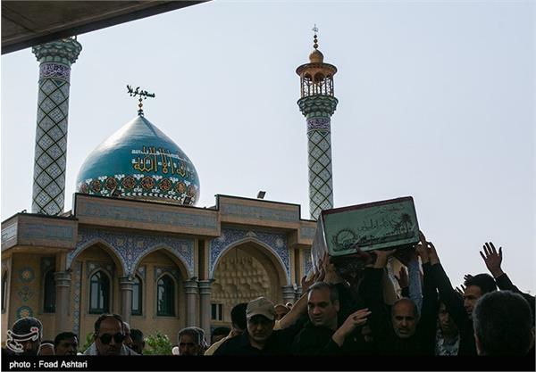 مراسم تشییع و خاکسپاری شهید گمنام در فدراسیون تکواندو 7