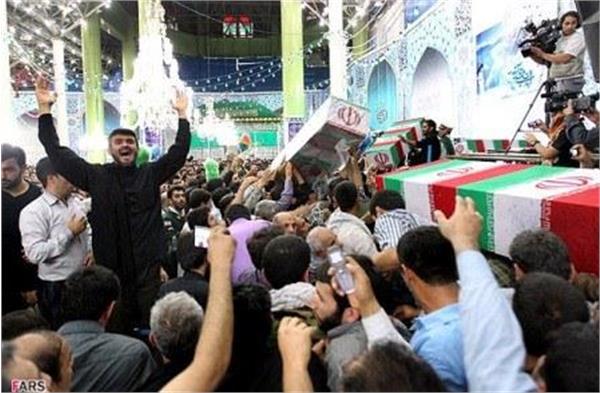 تشییع 96شهید دوران دفاع مقدس در مرقد امام خمینی(ره)