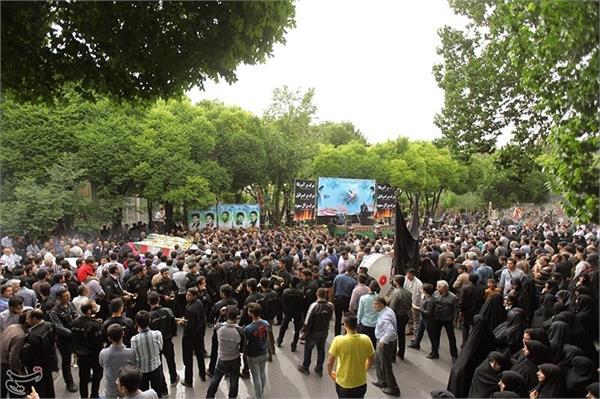 تشییع و خاکسپاری 5 شهید گمنام در استان اصفهان 7