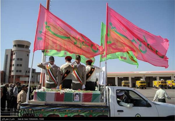 ورود پیکر پاک دو شهید دوران دفاع مقدس به بیرجند 17