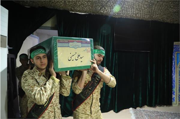 وداع با پیکر مطهر شهید القدس لشکر فاطمیون سید علی حسینی - 17 بهمن 1402