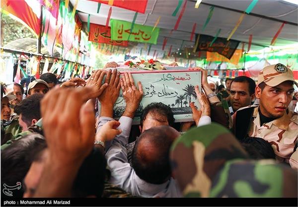 تشییع شهید گمنام در سازمان صنایع هوایی 19