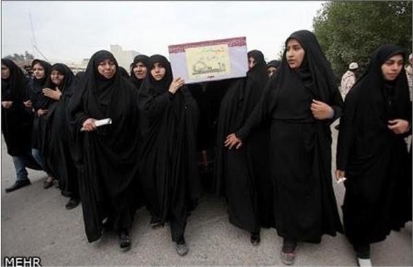 تشییع شهدای گمنام در اهواز