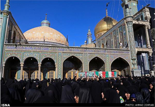 تشییع پیکر پنج شهید گمنام دفاع مقدس - قم
