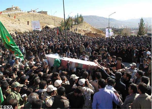 تشییع و خاکسپاری شهید گمنام در دانشگاه دولتی یاسوج