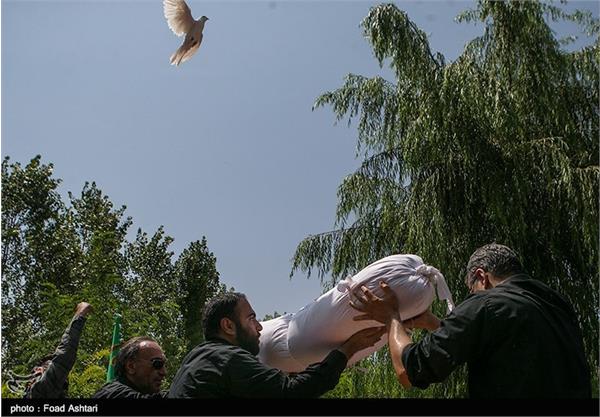 مراسم تشییع و خاکسپاری شهید گمنام در فدراسیون تکواندو 22