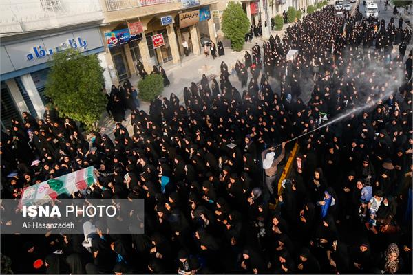 تشییع پیکر مطهر شهیدان قائدی و اسدپور در لامرد - شیراز 5