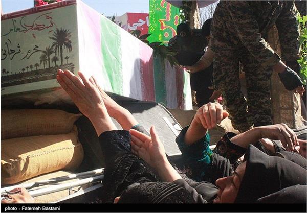 تشییع پیکر دو شهید دفاع مقدس در یاسوج 8