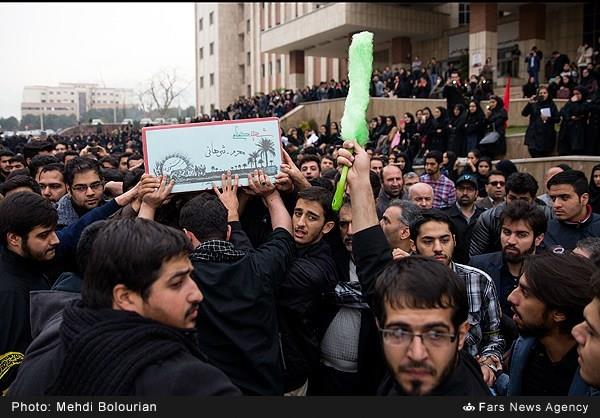 تشییع پیکر شهید گمنام در دانشگاه آزاد تهران شمال 18