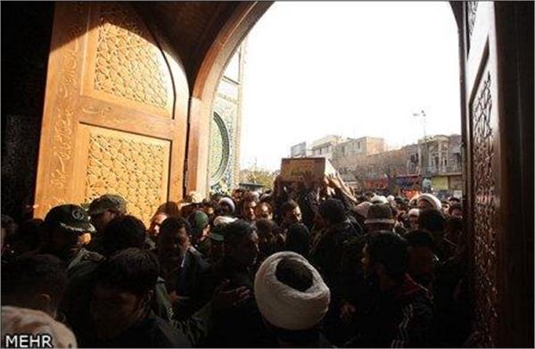 تشییع سه شهید گمنام درقم