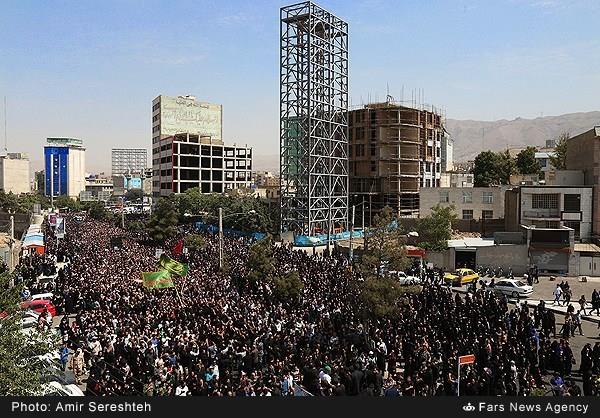 تشییع پیکر مطهر شهید غواص سیدجلیل میری‌ورکی 1