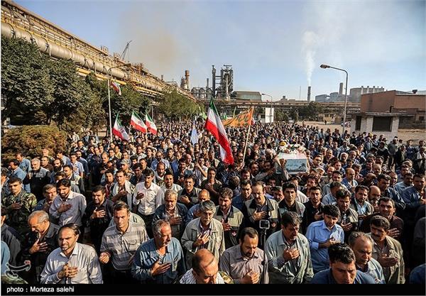 تشییع شهدای گمنام در ذوب آهن اصفهان 10