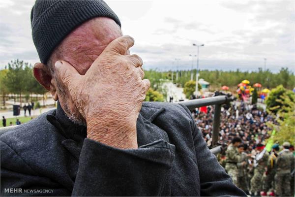 مراسم تشییع سه شهید گمنام در میبد یزد 20