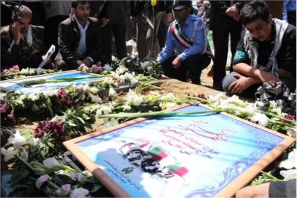 تشییع و خاکسپاری دو شهید گمنام دردانشگاه علوم پزشکی ارومیه