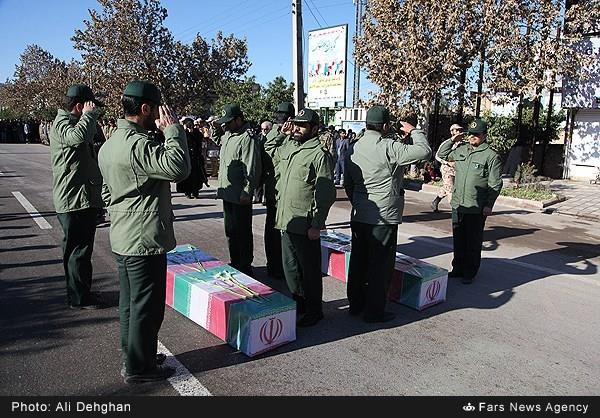 تشییع دو شهید گمنام در علی آباد گرگان 1