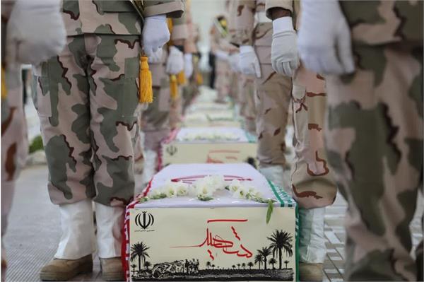 آئین استقبال از پیکرهای مطهر 35 شهید تازه تفحص شده در پایانه مرزی شهید سلیمانی مرز مهران - 5 مهر ماه 1403 1