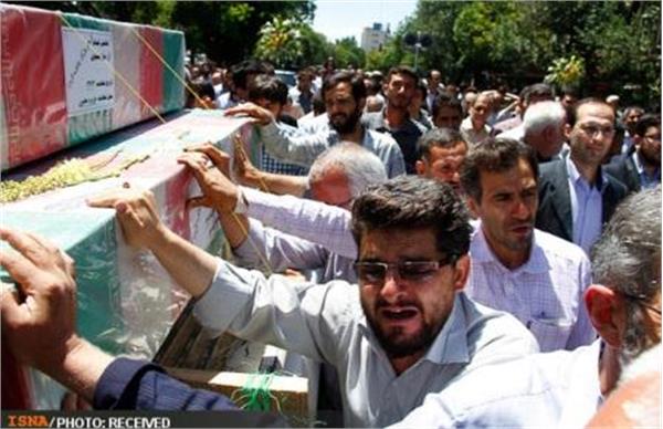 تشییع پیکر شهدای گمنام در تبریز