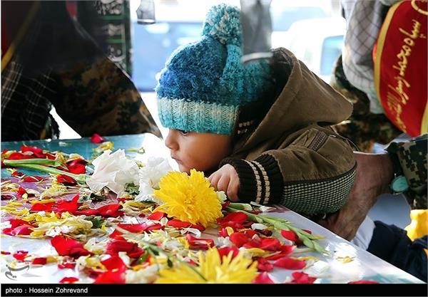 تشییع دو شهید گمنام در محله خراسان تهران 20