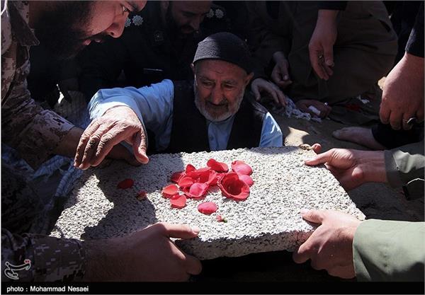 تشییع و تدفین پیکر های سه شهید گمنام در گرگان 11