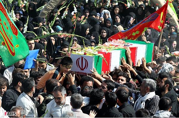 تشییع و خاکسپاری شهدای گمنام دانشگاه شاهد-12/7/89