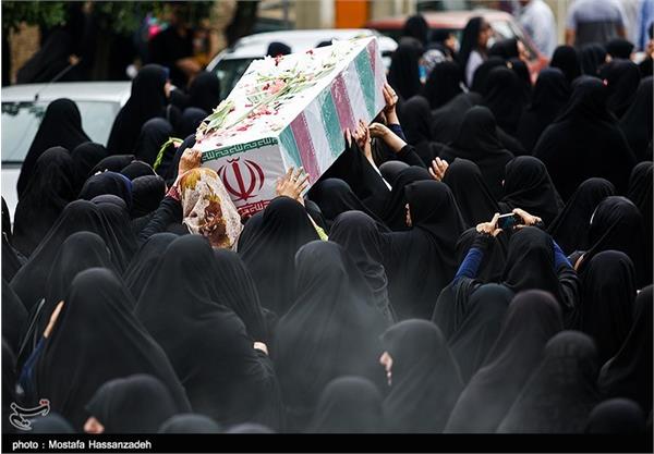 تشییع پیکر شش شهید گمنام دفاع مقدس در گرگان 15