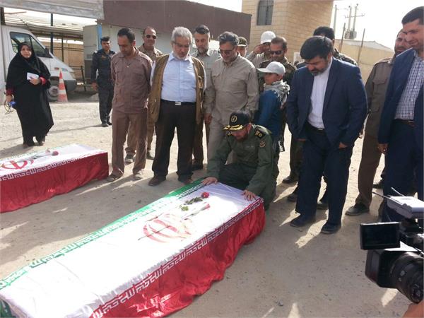 ورود پیکر مطهر ۵۵ شهید دفاع مقدس - شلمچه 40