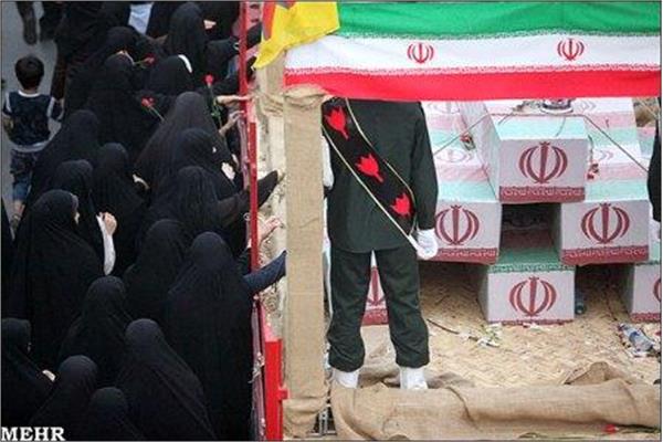 تشییع 96شهید دوران دفاع مقدس درشهر اهواز