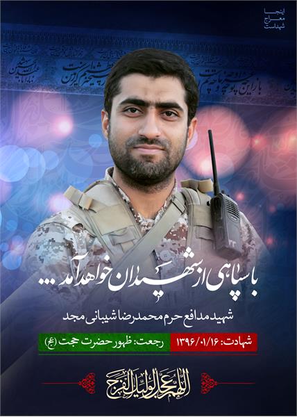 شهید مدافع حرم محمدرضا شیبانی مجد
