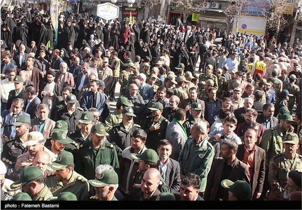 تشییع پیکر دو شهید دفاع مقدس در یاسوج 9