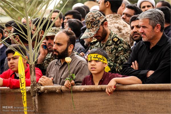 مراسم تشییع و تدفین دو شهید گمنام در دانشگاه پیام نور مرکز اهواز 10