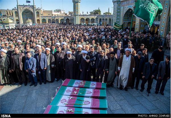 تشییع پیکر پنج شهید گمنام دفاع مقدس - قم