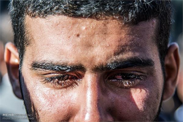 تشییع پیکر شهدای گمنام هشت سال دفاع مقدس در لامرد 4