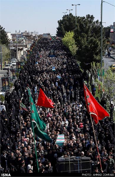 تشییع پیکر پنج شهید گمنام دفاع مقدس - قم