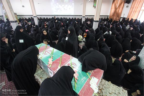 مراسم تشییع پیکر دو شهید دوران دفاع مقدس در بیرجند 21