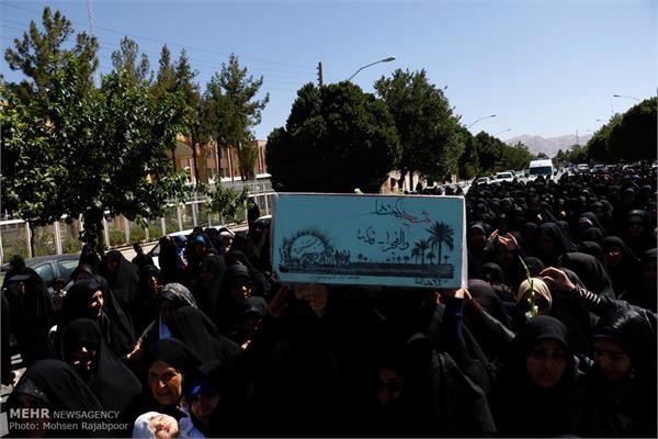 تشییع دو شهید دفاع مقدس در کرمان 6