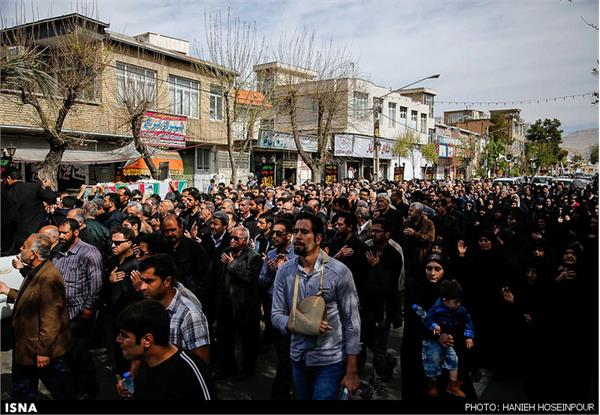 تشییع و خاکسپاری شهید محمدرضا طبایی - شیراز